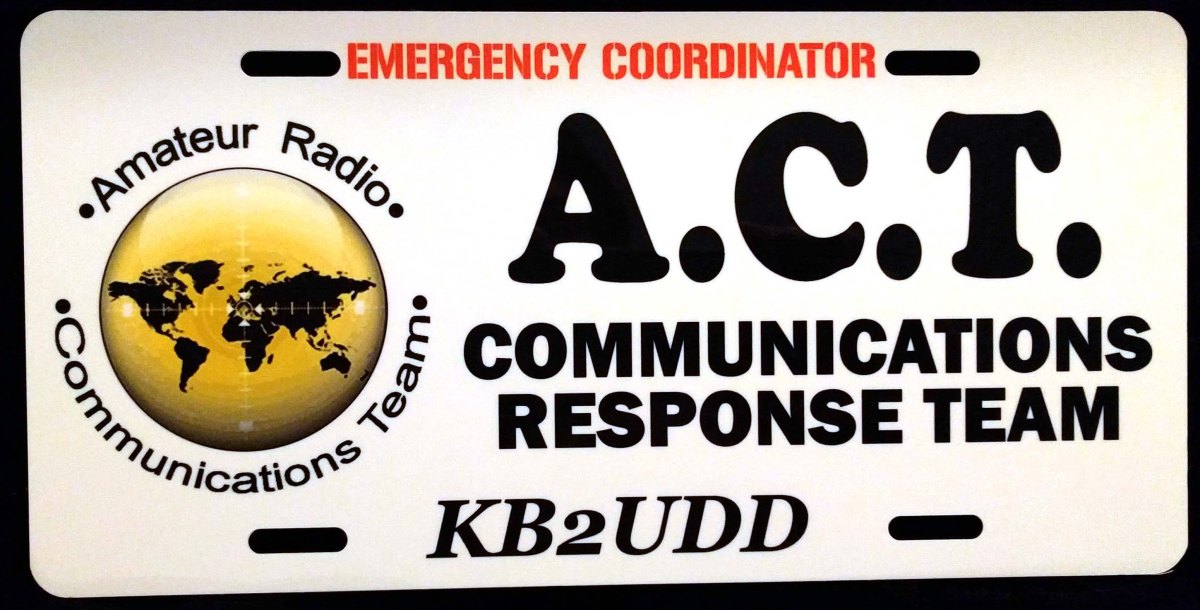 ACT Team License Plate